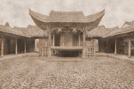 宋代-古村落-房屋-古建筑-院子 图片素材