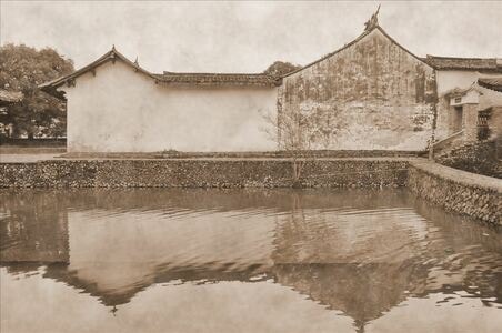 宋代-古村落-房屋-村落-古村落 图片素材