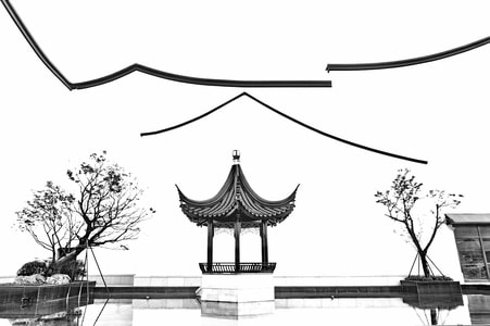 g2阳澄湖服务区-修葺一新-设计别致-亭子-小亭 图片素材