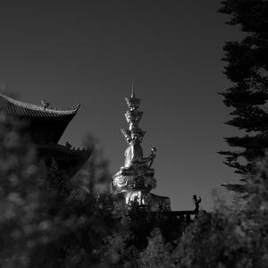 自然-风光-峨眉山-金顶-古建筑 图片素材