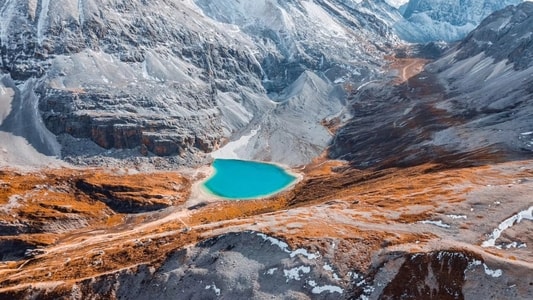 稻城-川西-旅行-雪山-山峰 图片素材