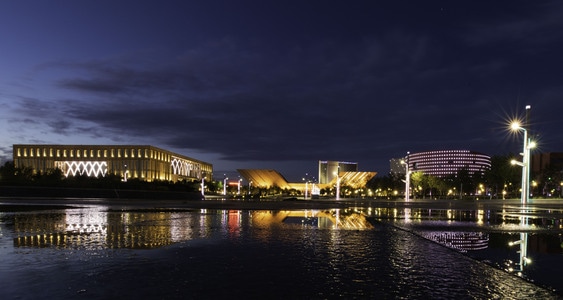 克拉玛依市-旅拍-城市-城市风光-夜景 图片素材