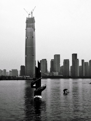 华为p20pro-手机拍摄-武汉-江滩-建筑 图片素材