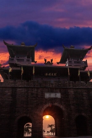 武汉东湖-楚天台-古建筑-古建筑-楚天台 图片素材