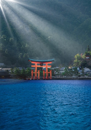 晨光-手机屏保-耶稣光-风光-风景 图片素材