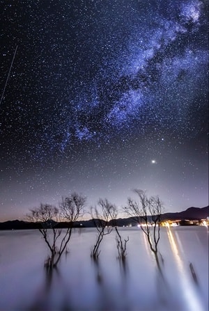 星空-云南-洱海-旅行-风光 图片素材