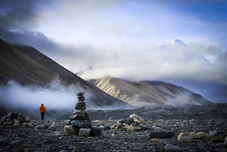 珠峰-西藏-日出-风景-山 图片素材