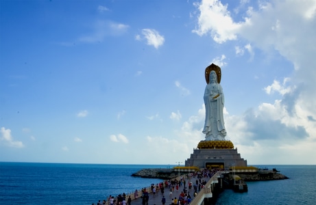 原创-风光-旅行-海南三亚-雕像 图片素材