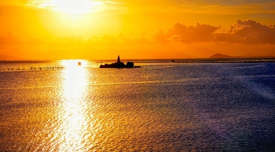 原创-风光-山水-夕阳西下-大海 图片素材