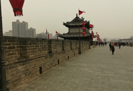 西安市-原创-旅行-城墙-古建筑 图片素材