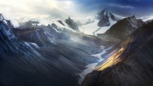 旅行-风光-雪山-色彩-山峰 图片素材