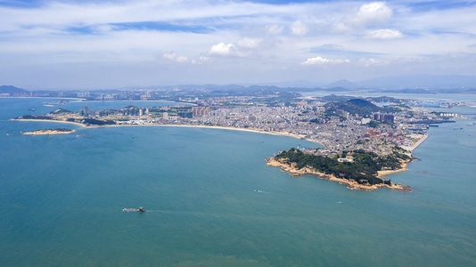 漳州市-海岛-东山岛-城市-城市风光 图片素材