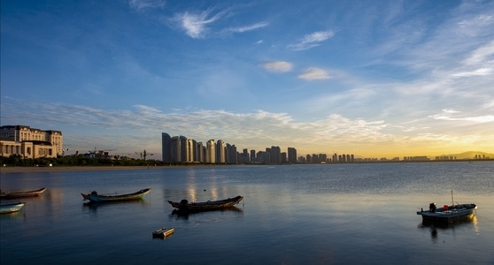渔船-早晨-等待-出航-风景 图片素材