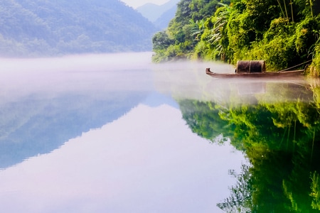 你好2020-水边-风景-风光-绿色 图片素材