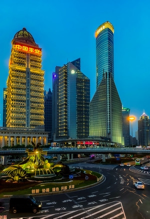 陆家嘴-我要上封面-魔都-城市色彩-夜色 图片素材