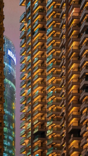 光影-色彩-建筑-夜景-夜色 图片素材