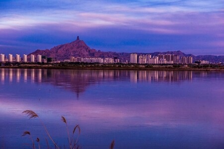 城市、风光-黄河-湖-乌海湖-湖 图片素材