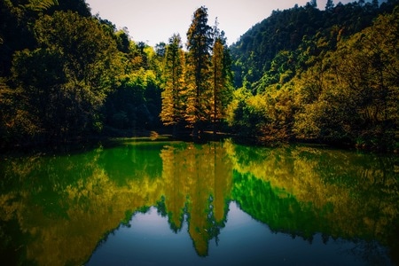 湖-初冬-风景-自然-湖 图片素材