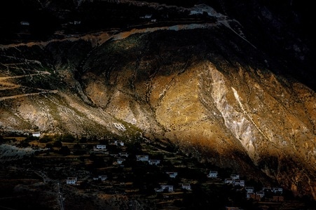 滇藏线-高原-村落-风景-风光 图片素材