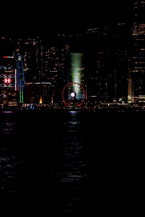 夜色-香港-维多利亚港-夜景-维多利亚港 图片素材