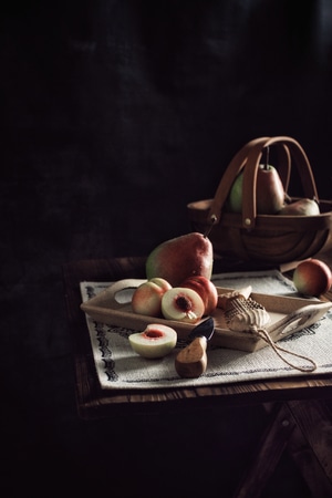 美食-静物-水果-果实-桃子 图片素材