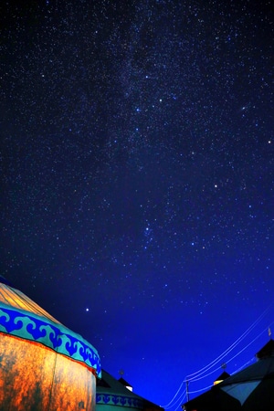 星空-银河-风景-草原-风光 图片素材