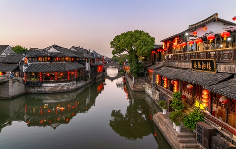 西塘-风光-日落-打卡点-南浔古镇 图片素材