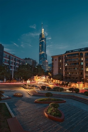 70周年摄影大赛-70周年城市-城市-夜景-蓝调时刻 图片素材