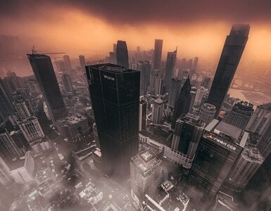 勒是雾都-重庆-建筑-美景-解放碑 图片素材