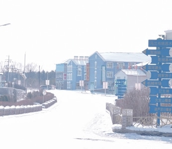 年味-雪-道路-小路-小道 图片素材
