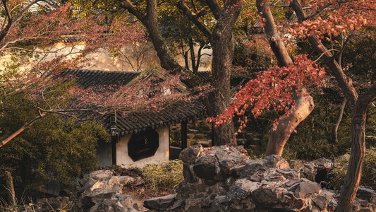 旅行-园林-古风-风景-房屋 图片素材