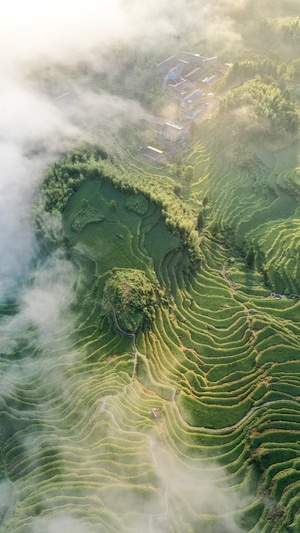 上帝视角-航拍-风光-旅行-风光 图片素材