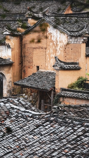 去拍-旅行-风光-房屋-杨家堂村 图片素材