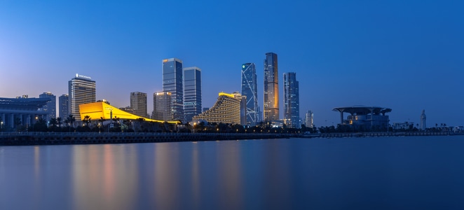 cbd-会展北-繁荣-水域-地标 图片素材