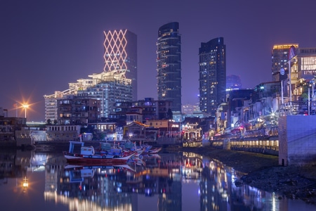 厦门-沙坡尾-夜景-旅行-城市 图片素材
