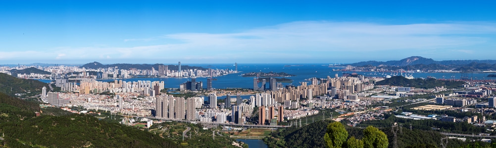 海洋-水域-都市生活-全景-蔡尖尾山 图片素材