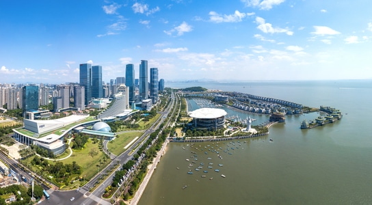 厦门-建筑-旅行-会展北-cbd 图片素材