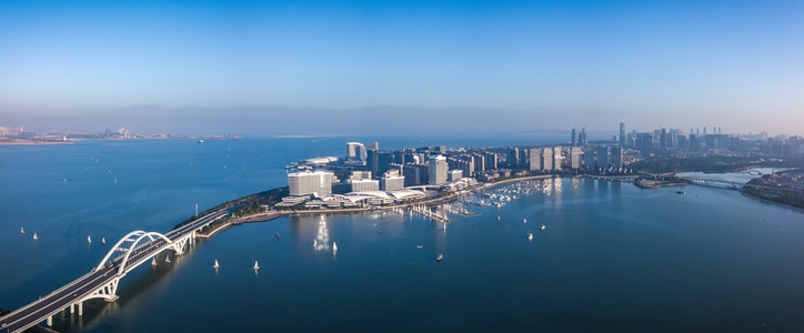 厦门-你好2020-五缘湾-湖里区-五缘大桥 图片素材