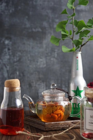 静物摄影-日常-饮品-茶壶-玻璃壶 图片素材
