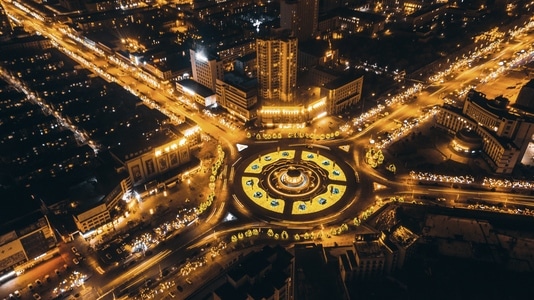 一诺影视-你好2020-年味-城市-城市风光 图片素材
