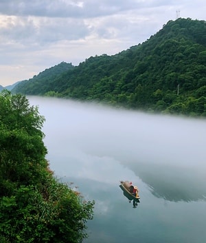 街景-随手拍-记录-雾-东江 图片素材