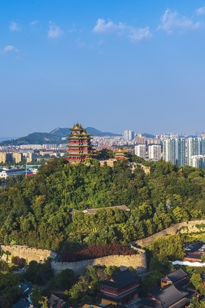 南京-城市-阅江楼-城市-城市风光 图片素材