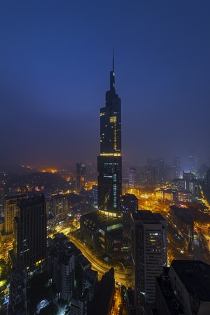 我的2019-高角度-蓝调-紫峰-现代 图片素材