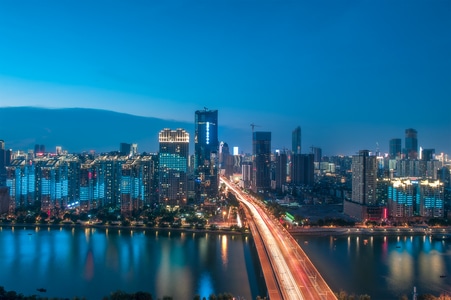 城市-建筑-桥梁-夜景-风光 图片素材