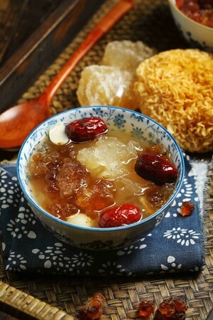 静物摄影-美食-夏季食品-美食摄影-桃胶 图片素材