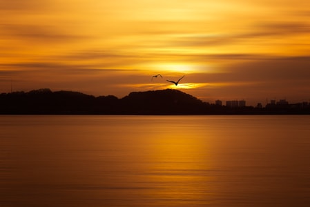 落霞-夕阳-自然-自然风光-风景 图片素材