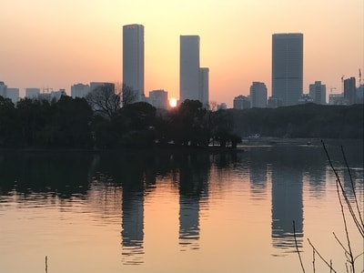 城市-长沙-菜刀摄影-色彩-日落 图片素材