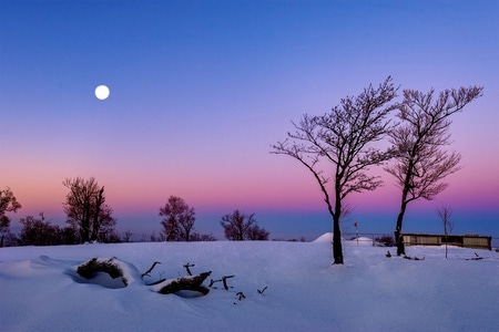 日出-风光-旅行-雪景-童话世界 图片素材