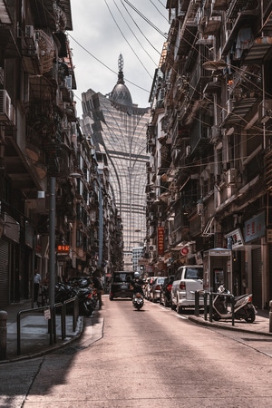 城市-旅游-大湾区-澳门-高楼 图片素材
