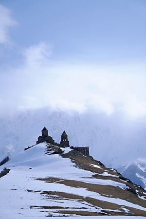 卡兹别克-旅拍-小众旅行-格鲁吉亚-雪山 图片素材